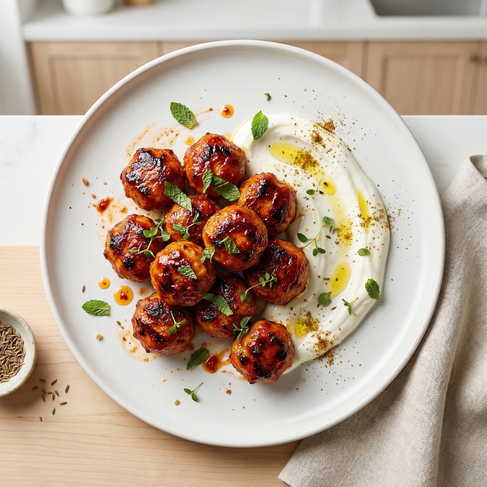 Spiced Harissa Chicken Meatballs
