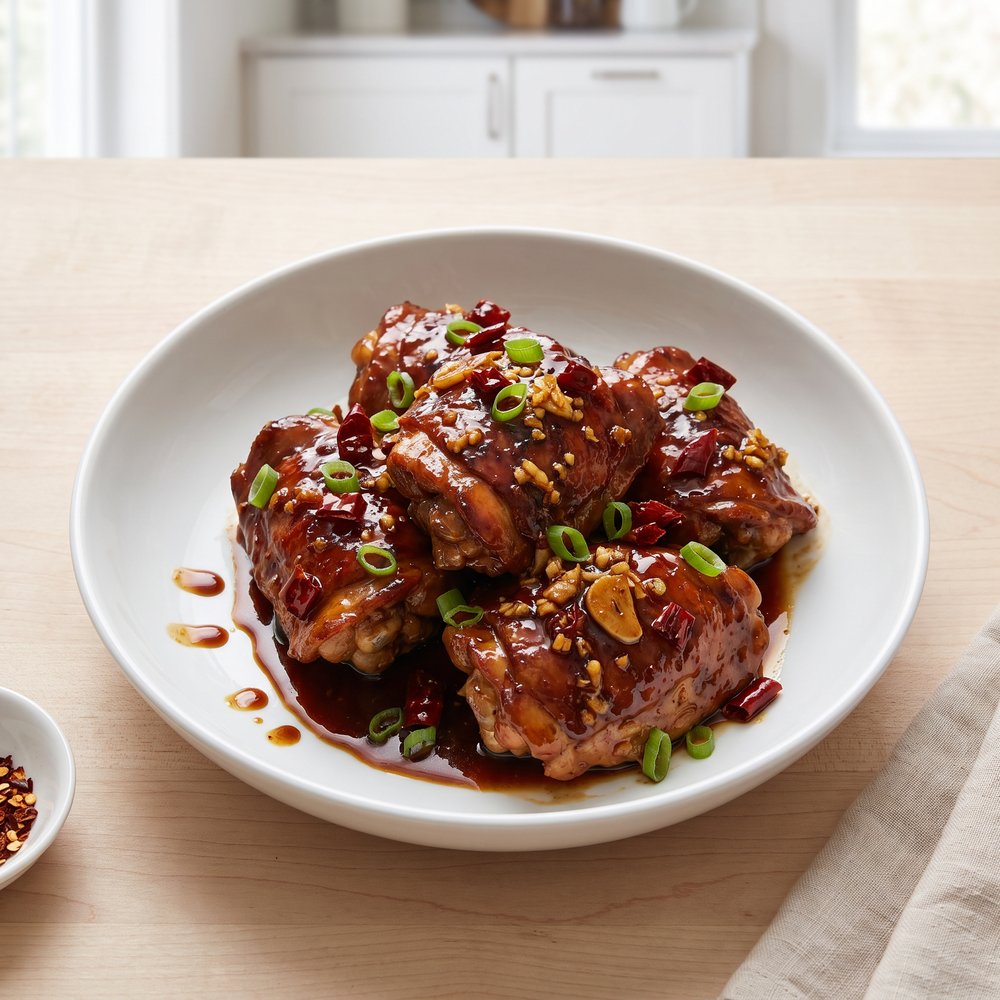 Spicy Hunan Chicken Thigh Stir-Fry