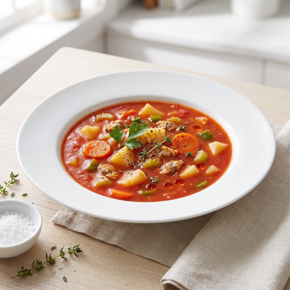 Spicy Manhattan-Style Clam Chowder