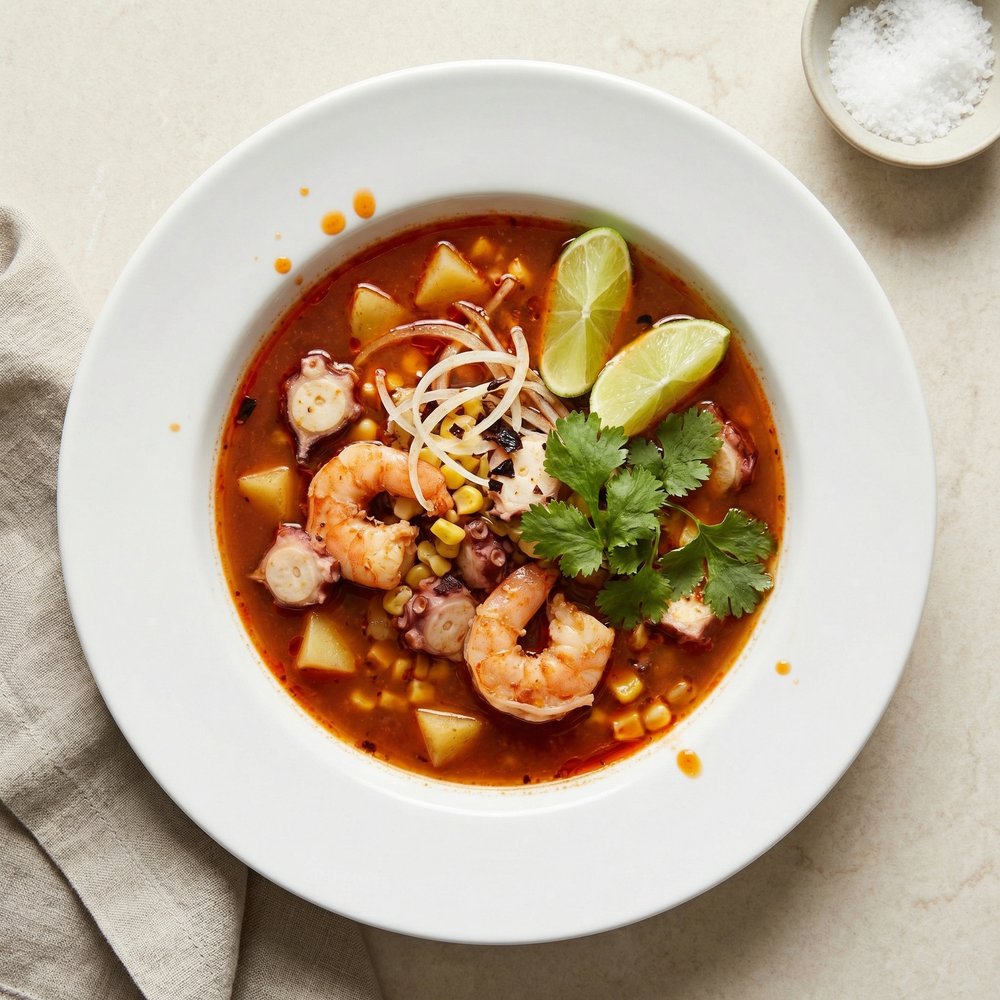 Shrimp and Octopus Soup (Caldo de Camaron y Pulpo)