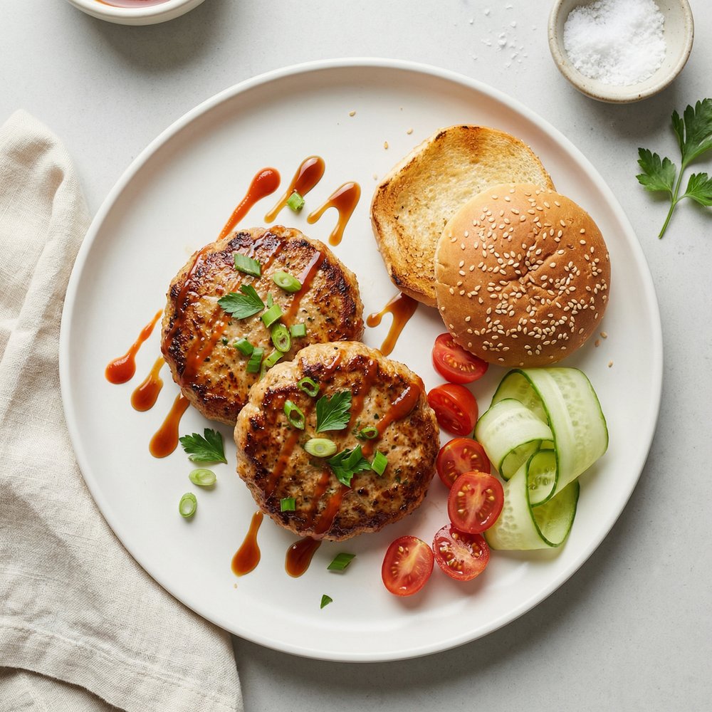 Moist Spicy Turkey Burgers