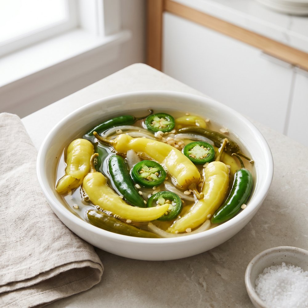 Spicy Pickled Pepper Medley