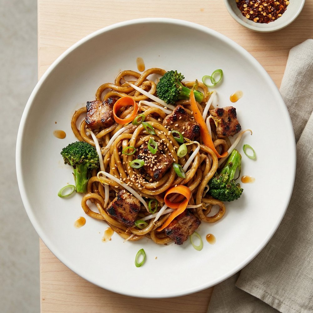 Chili Heat Udon Stir-Fry