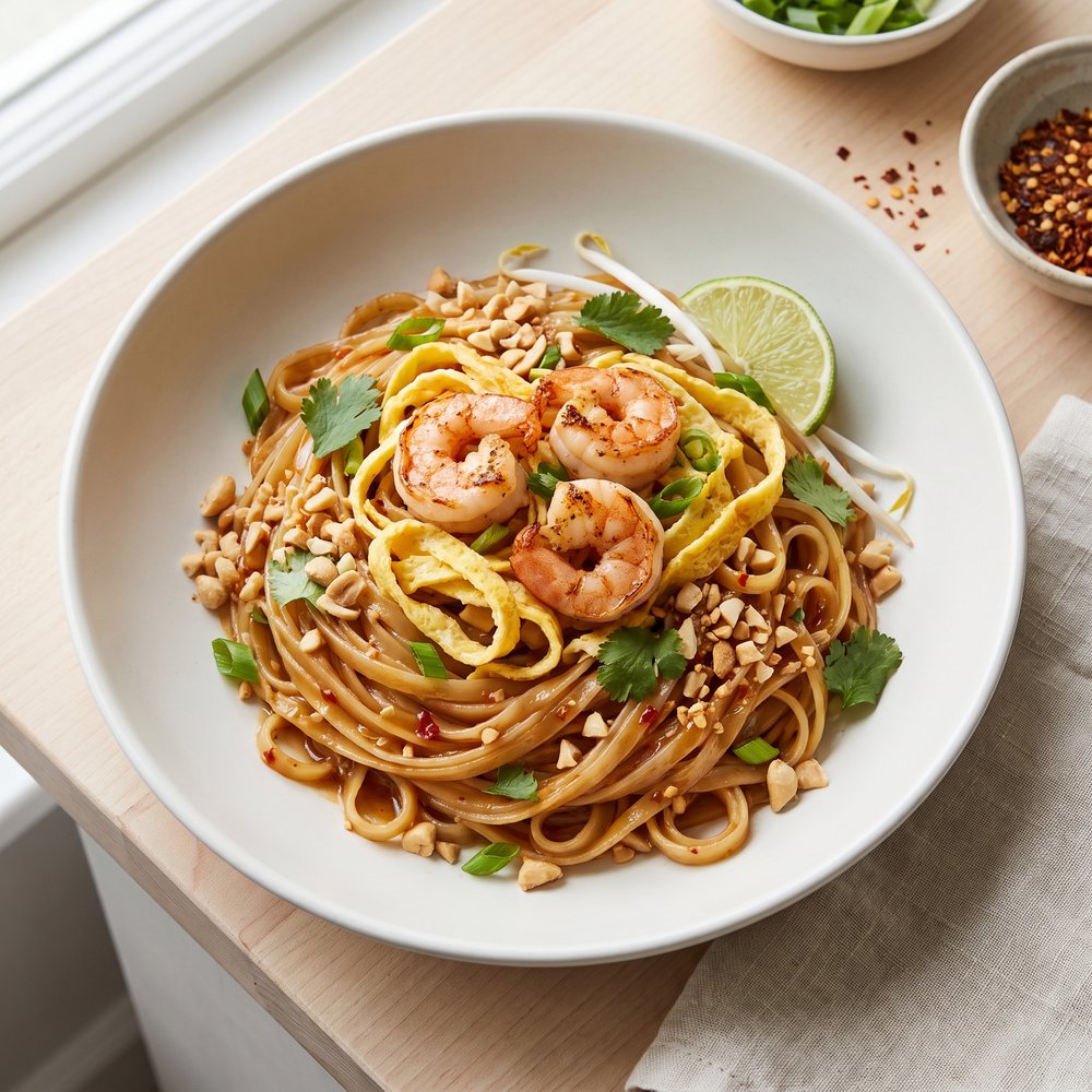 Spicy Shrimp Pad Thai