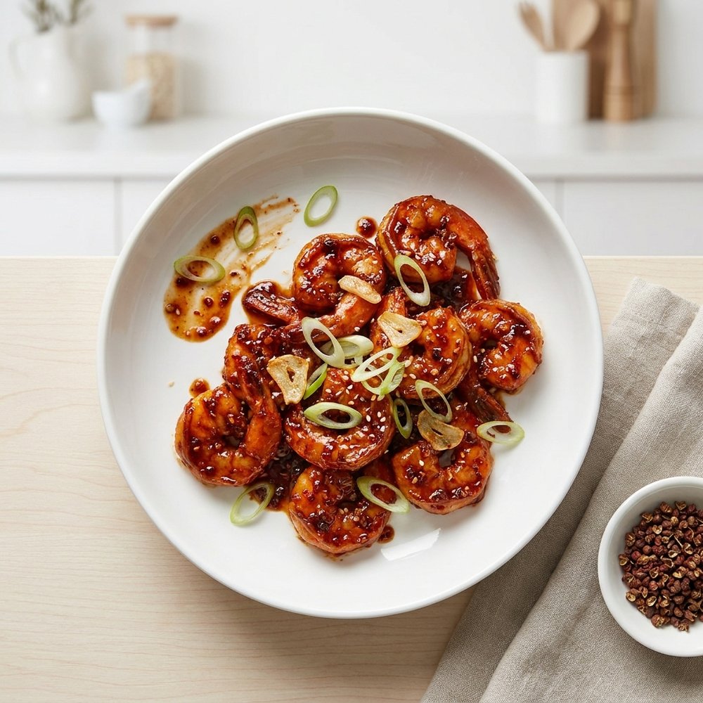 Spicy Szechuan-Style Shrimp