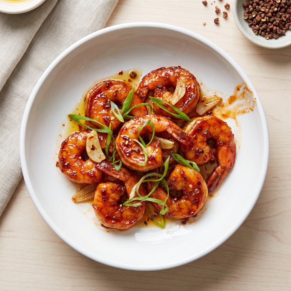 Spicy Szechuan-Style Shrimp