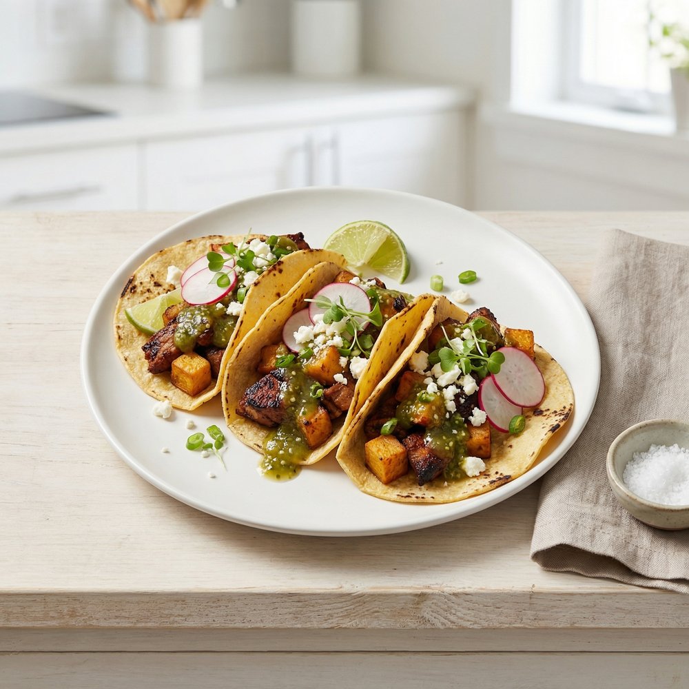 Turkey and Yam Spicy Tacos