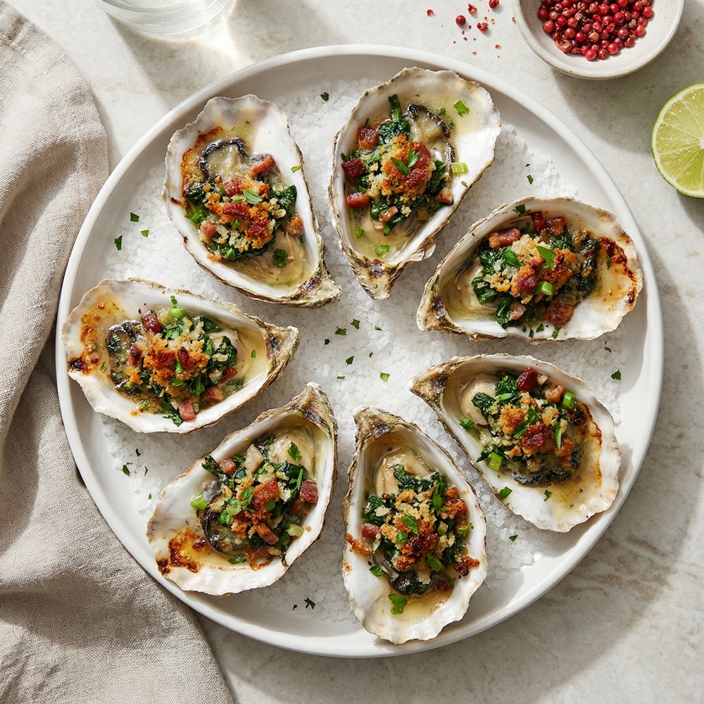 Classic Rockefeller-Style Oysters