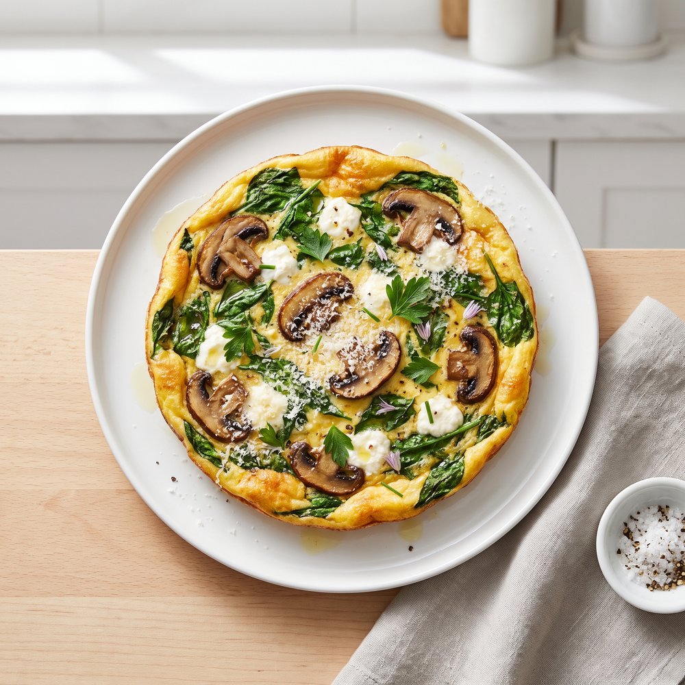 Spinach and Mushroom Frittata