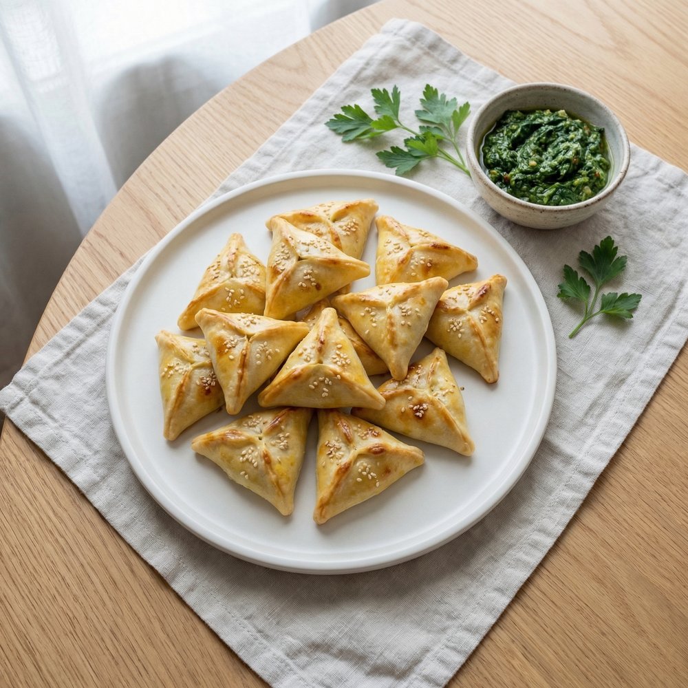 Lebanese Spinach Fatayer Hand Pies