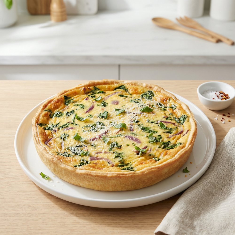 Ricotta and Spinach Quiche