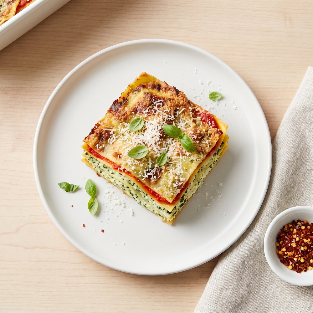 Spinach and Ricotta Ravioli Bake
