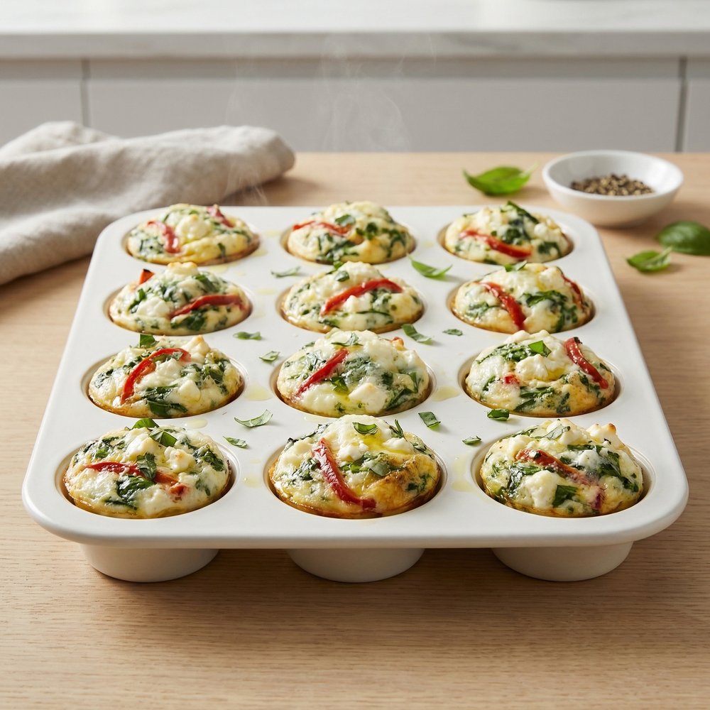 Spinach & Feta Egg White Bites