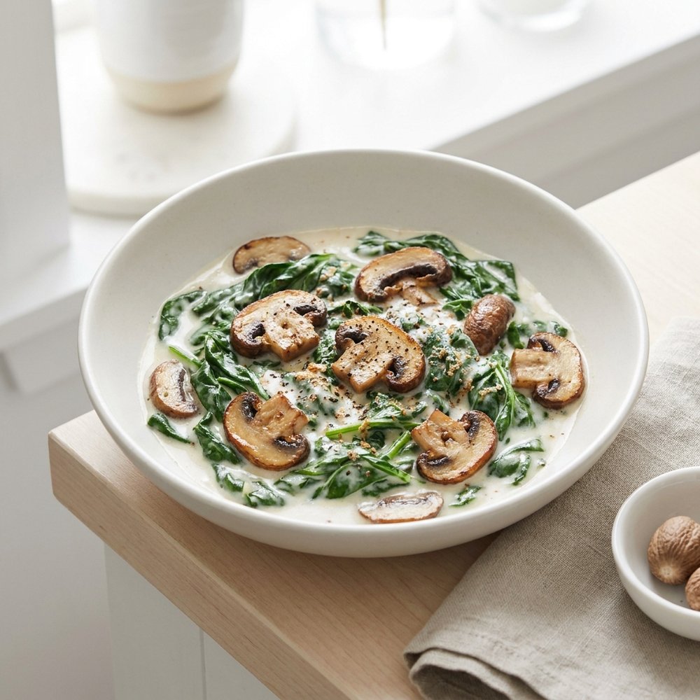 Spinach in Coconut Cream