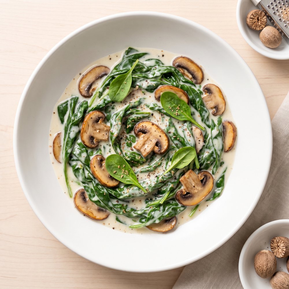 Spinach in Coconut Cream