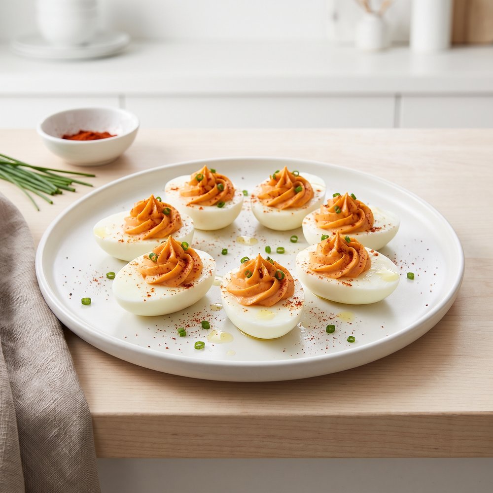 Sriracha Deviled Eggs