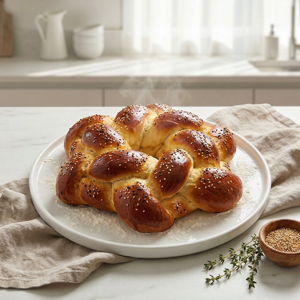 Hanukkah Star Challah