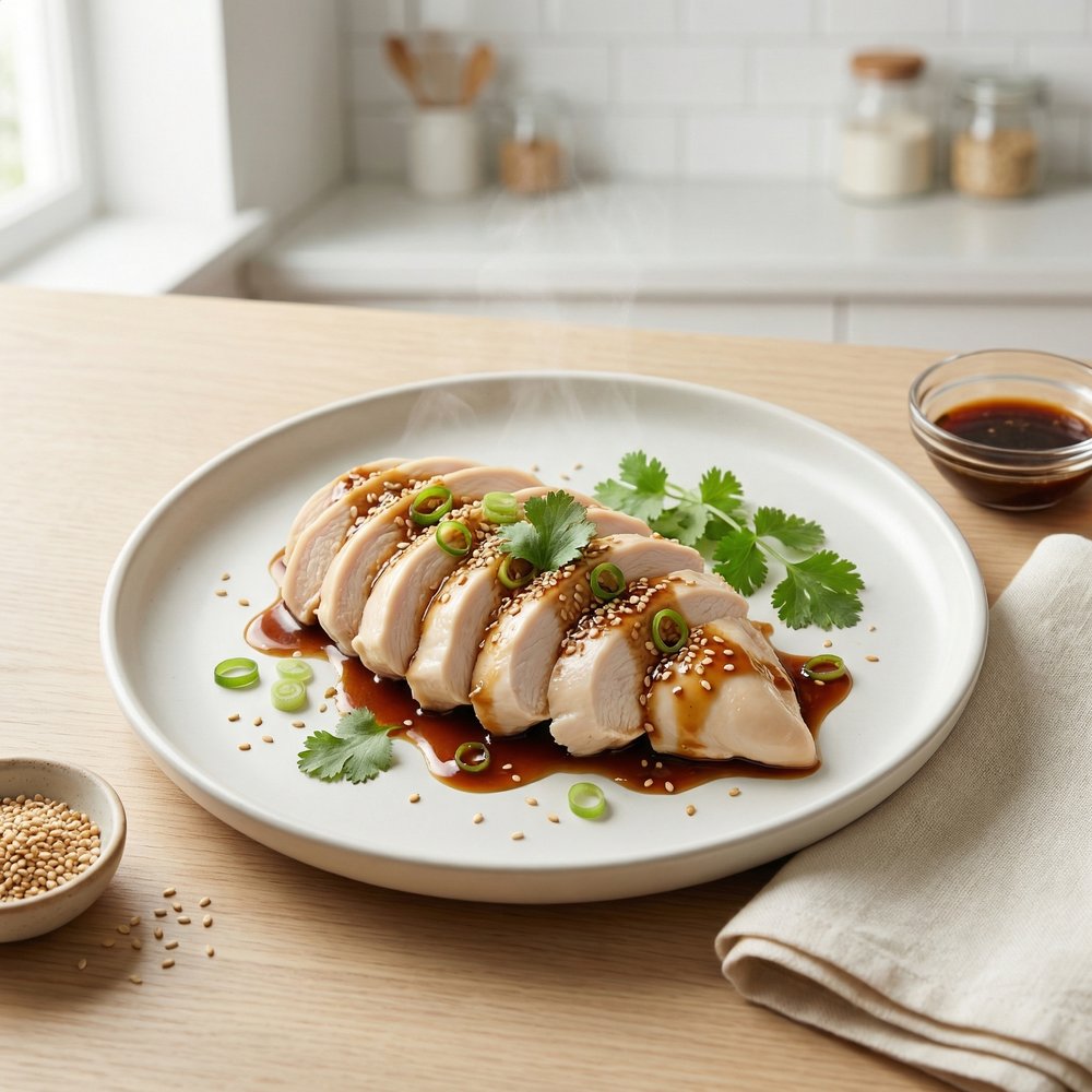 Simple Steamed Chicken Breasts