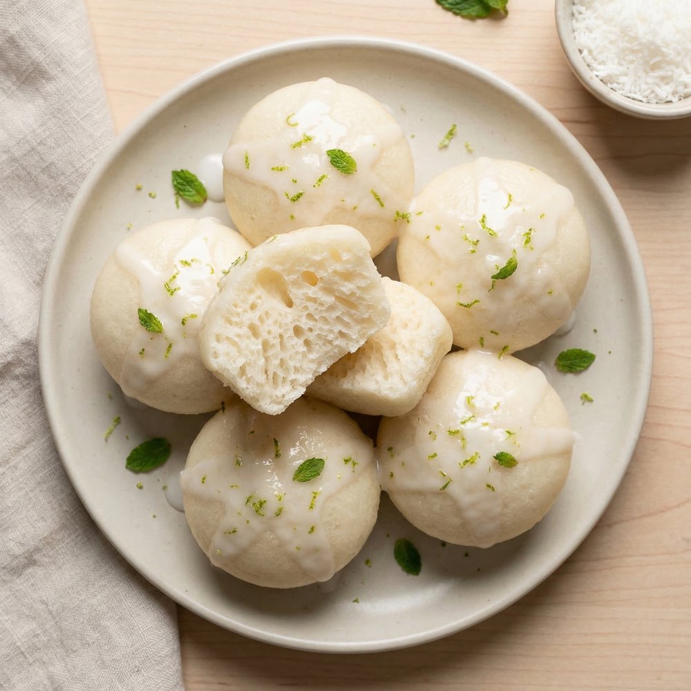 Steamed Vegan Rice Cakes (Banh Bo Hap)