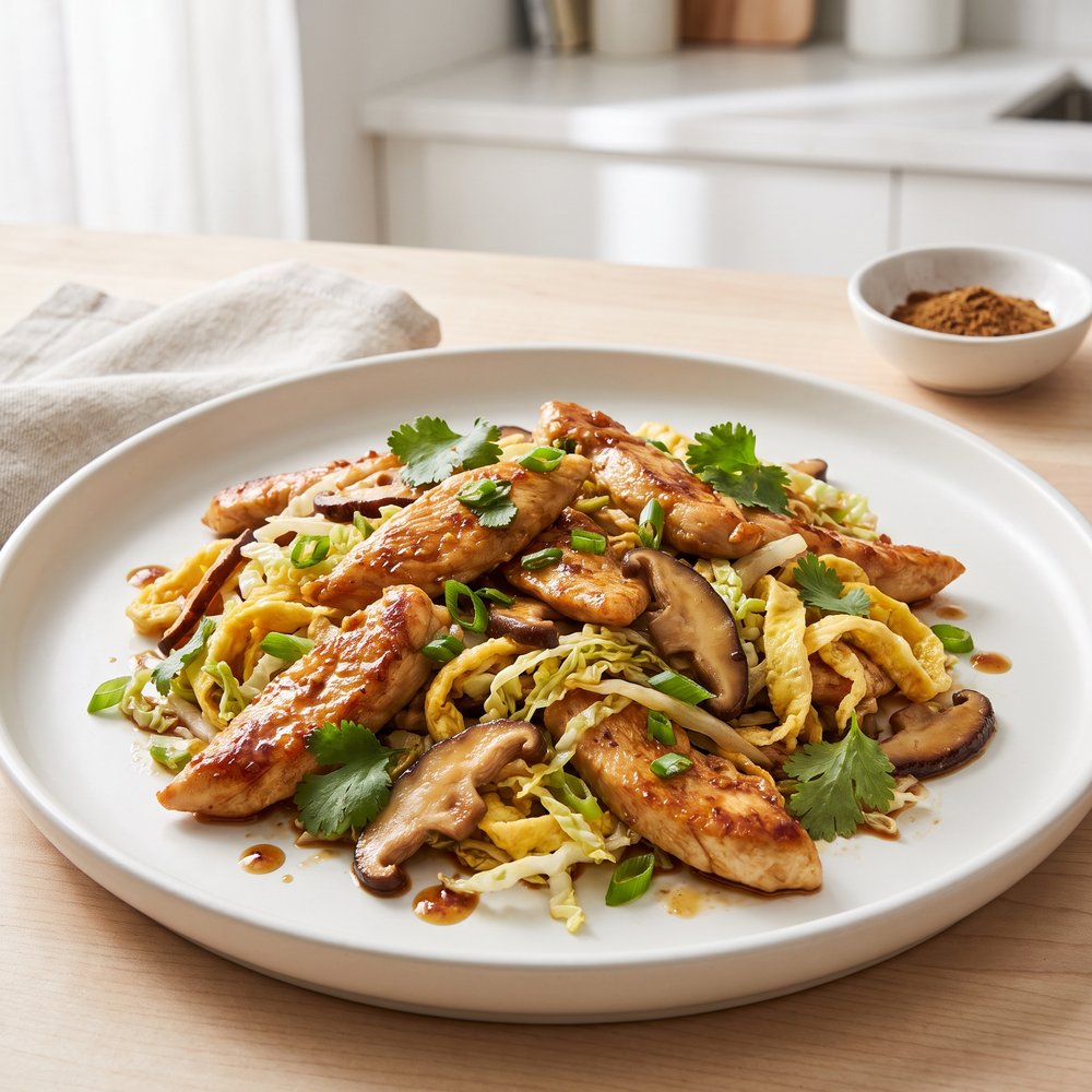 Stir-Fried Moo Shu Chicken