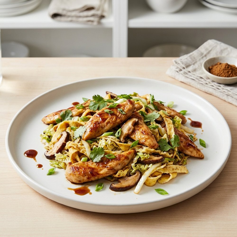 Stir-Fried Moo Shu Chicken