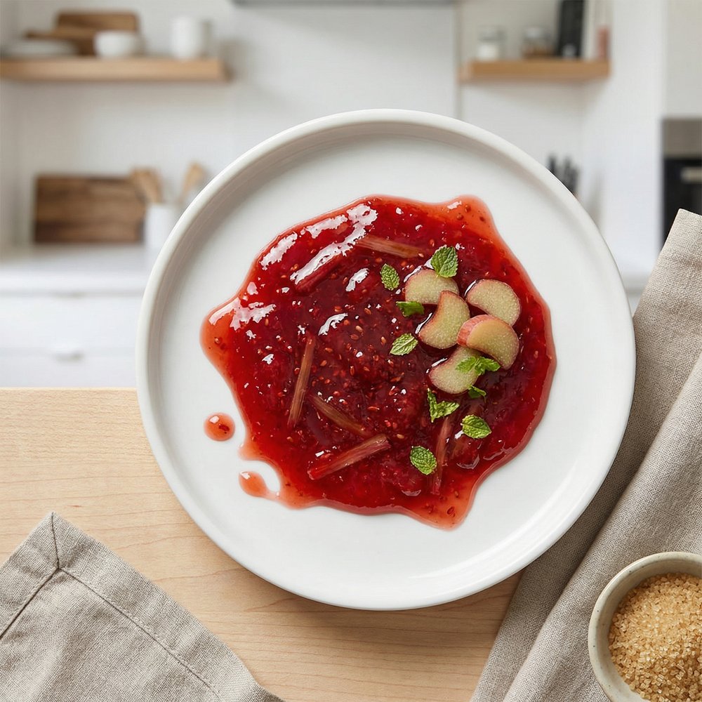 Strawberry Rhubarb Jell-O Jam