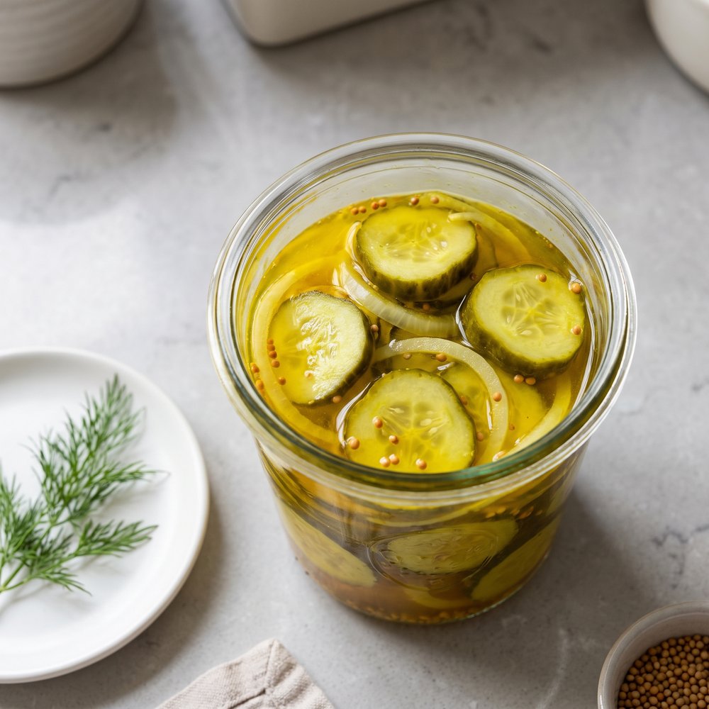 Sunny-Day Sweet Pickles