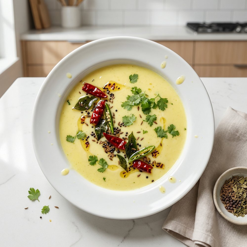 Sweet-Tart Gujarati Yogurt Kadhi