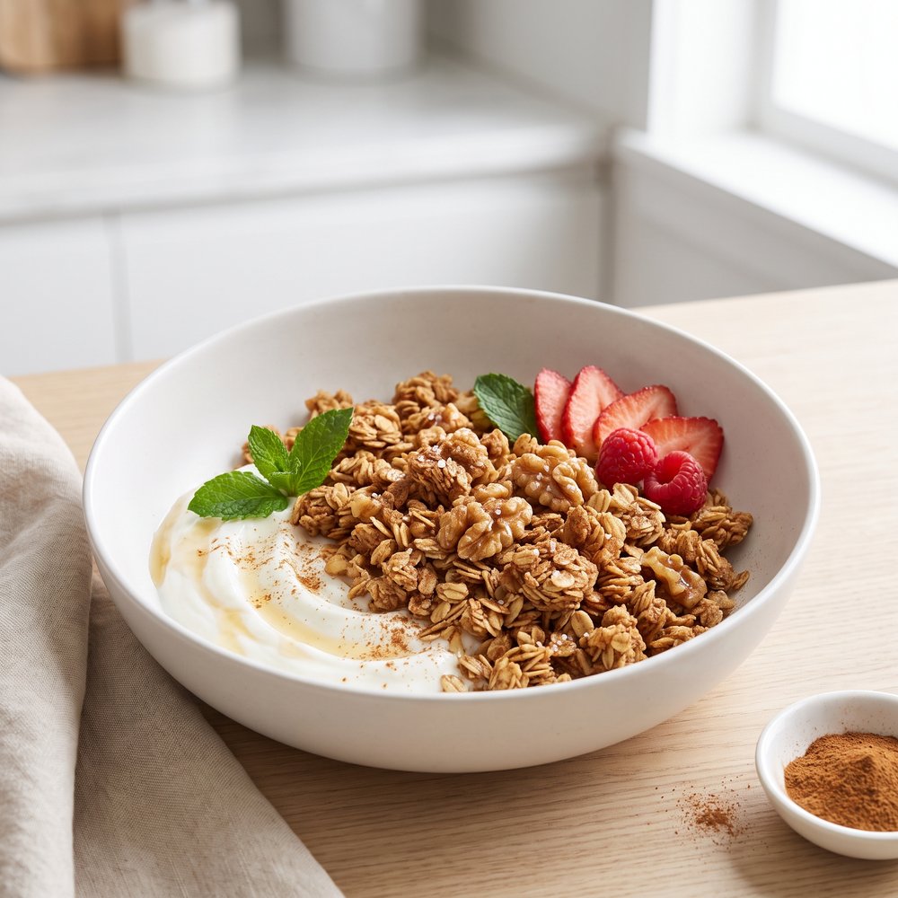 Sweet-and-Salty Cinnamon Granola