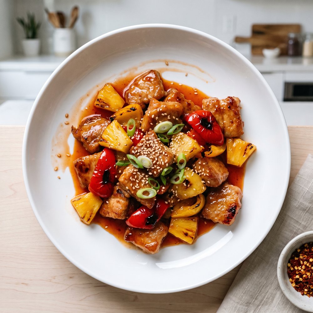 Sweet-and-Sour Pork Skillet Stir-Fry