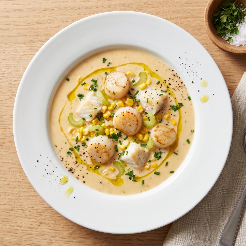 Sweet Potato Seafood Chowder