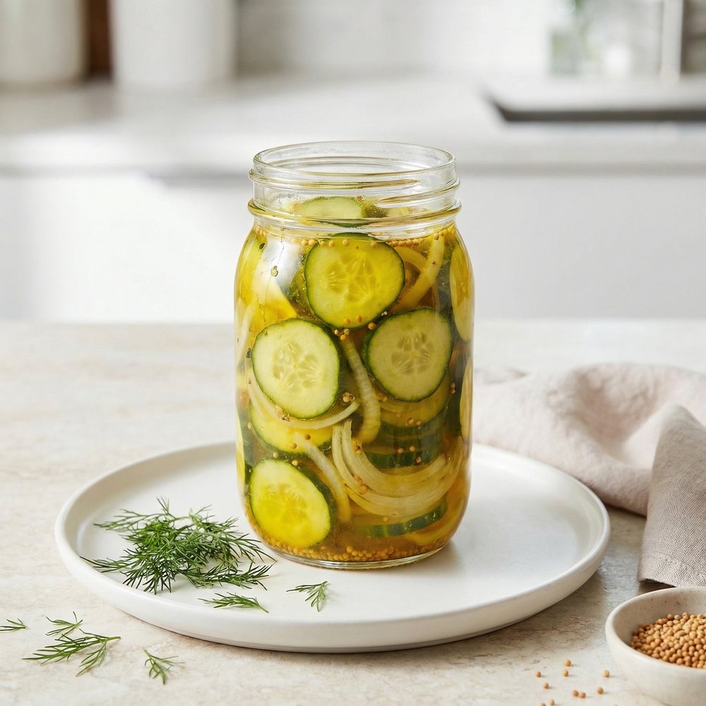 Sunny-Day Sweet Pickles