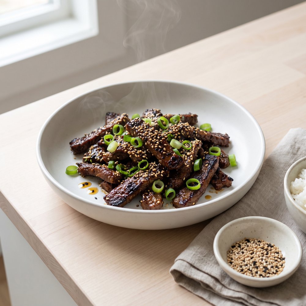 Sweet Soy Sesame Beef Strips