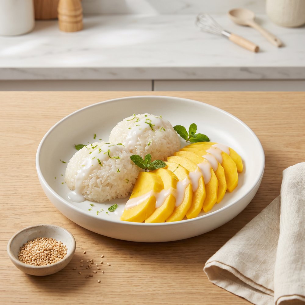 Sweet Sticky Rice with Mangoes