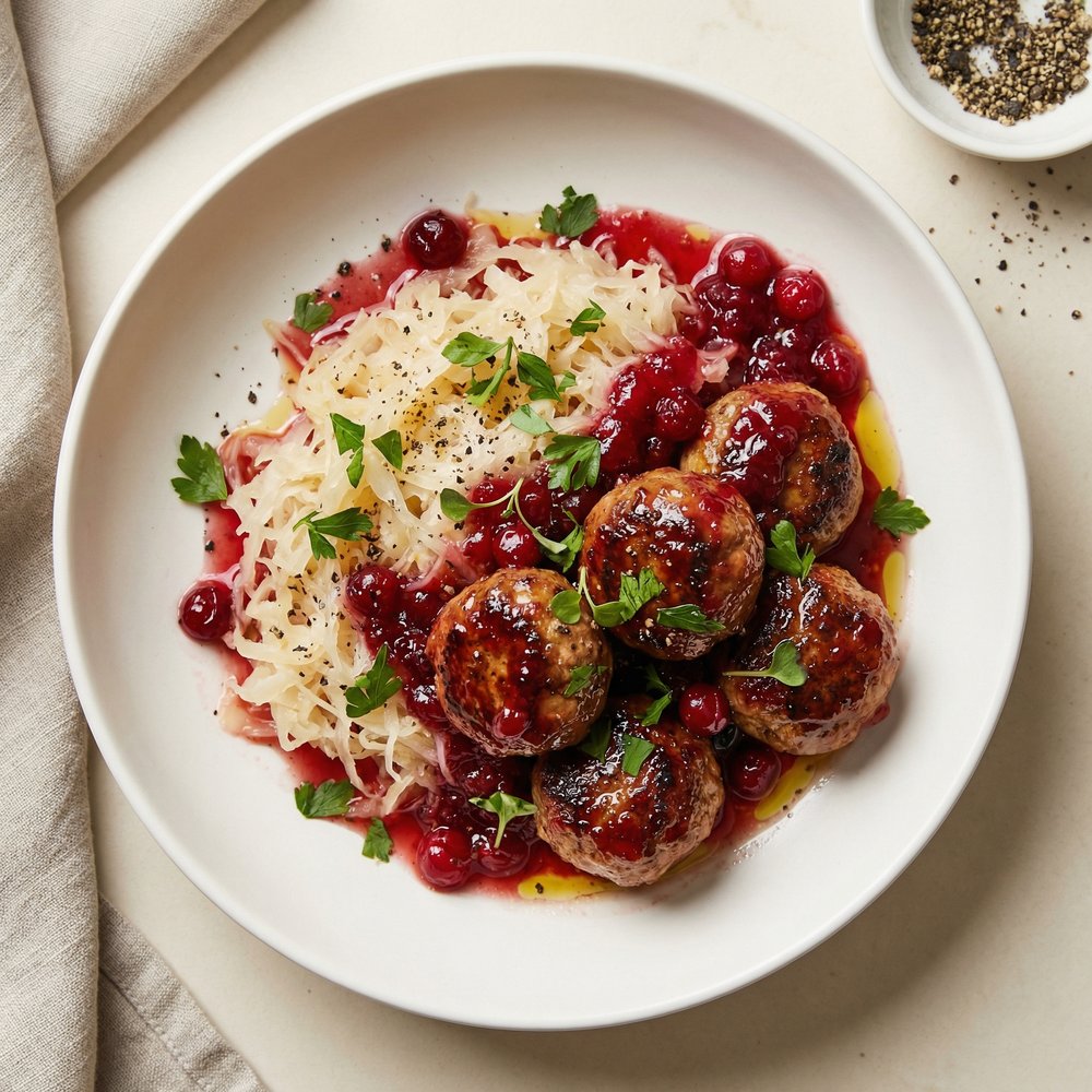 Bavarian-Style Party Meatballs