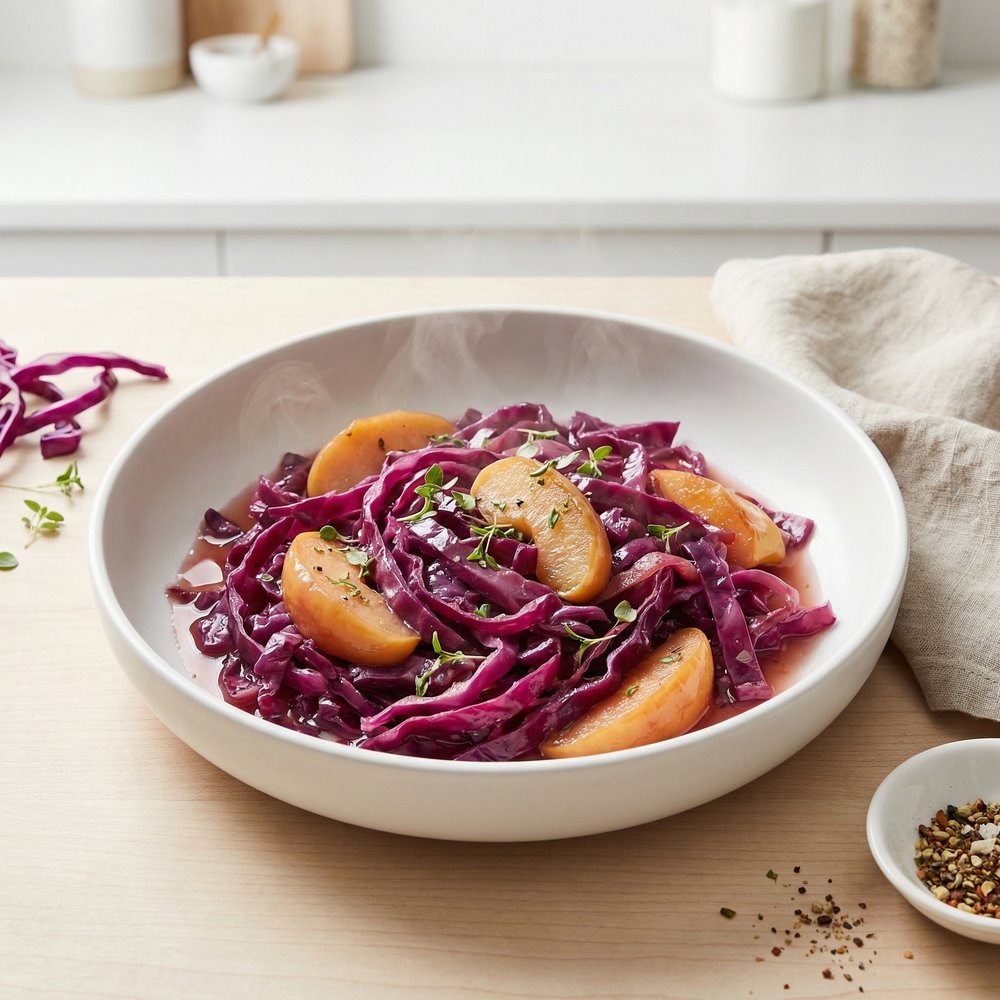 Sweet-and-Sour Red Cabbage with Apples