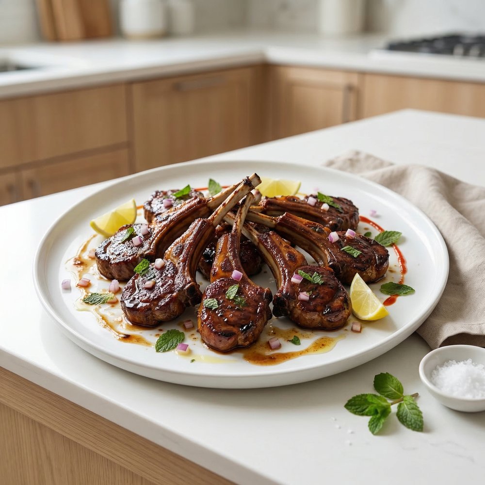 Sweet and Sour Tamarind-Glazed Lamb Chops