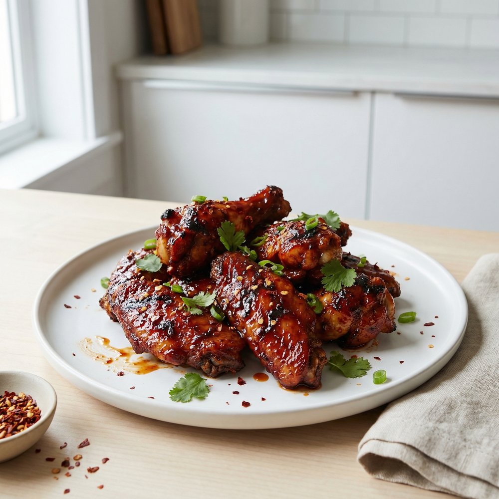Sweet and Spicy BBQ Chicken Wings