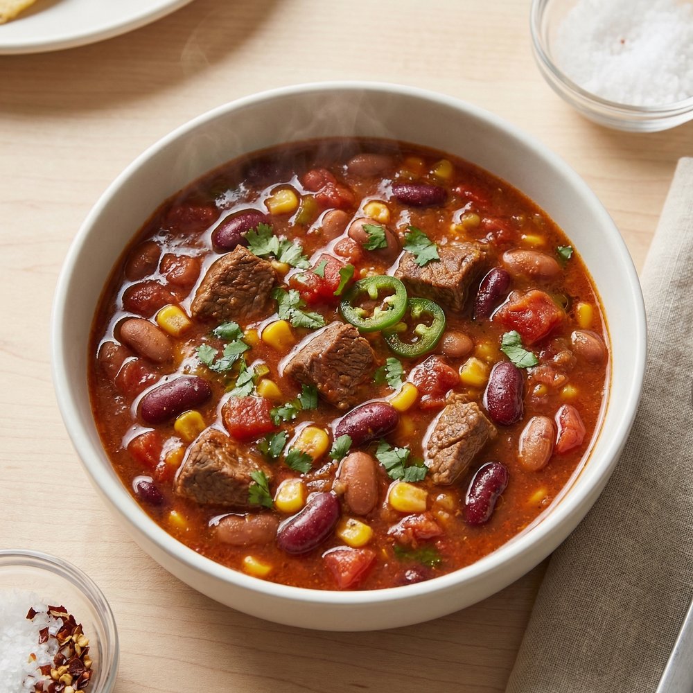 Weeknight Beef and Bean Chili