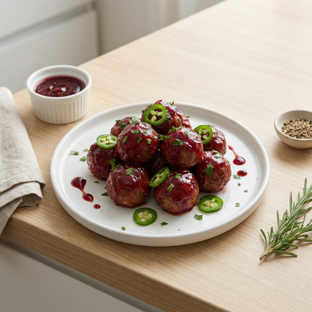 Cranberry Jalapeño Meatballs
