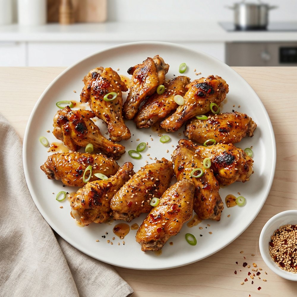 Honey-Mustard Heat Chicken Wings