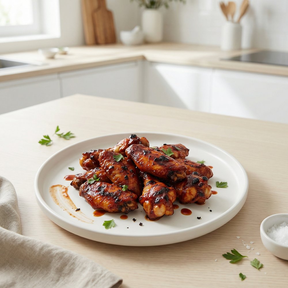 3-Ingredient Oven-Baked BBQ Chicken Wings