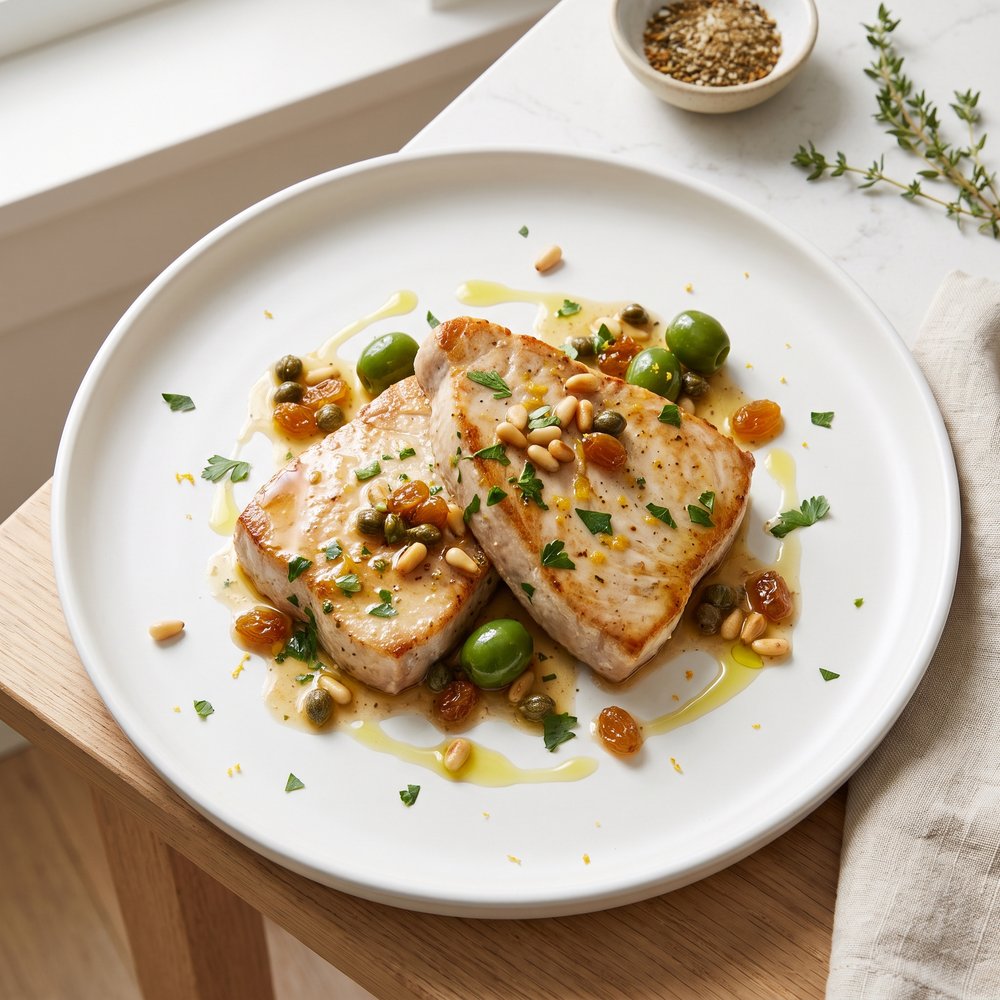 Swordfish a la Siciliana