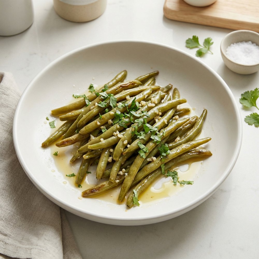 Fasoulia bi Zayt (Syrian Green Beans in Olive Oil)