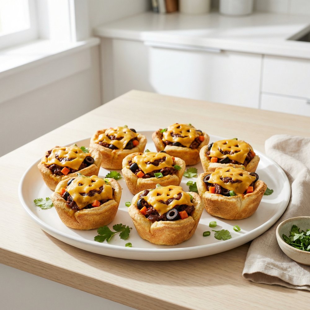 Jack-o'-Lantern Mini Beef Pot Pies