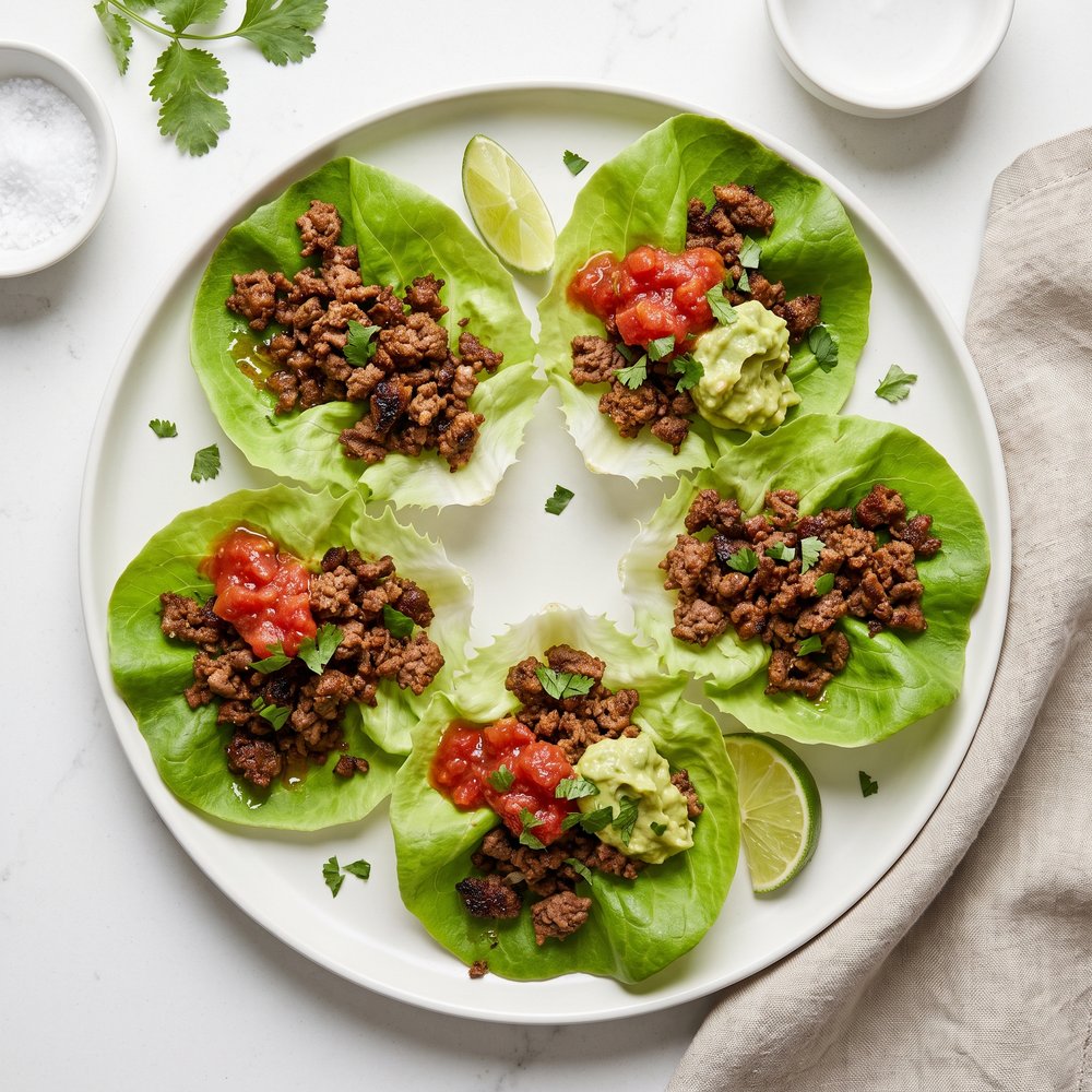 Taco Beef Lettuce Cups