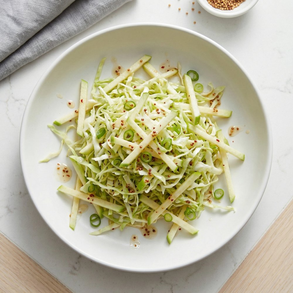 Quick Apple and Cabbage Slaw
