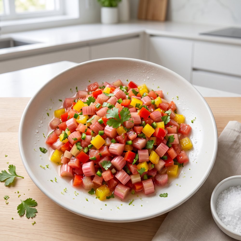 Tangy Rhubarb Salsa