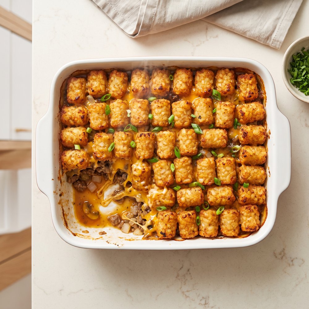 Tater Tot Cheeseburger Bake