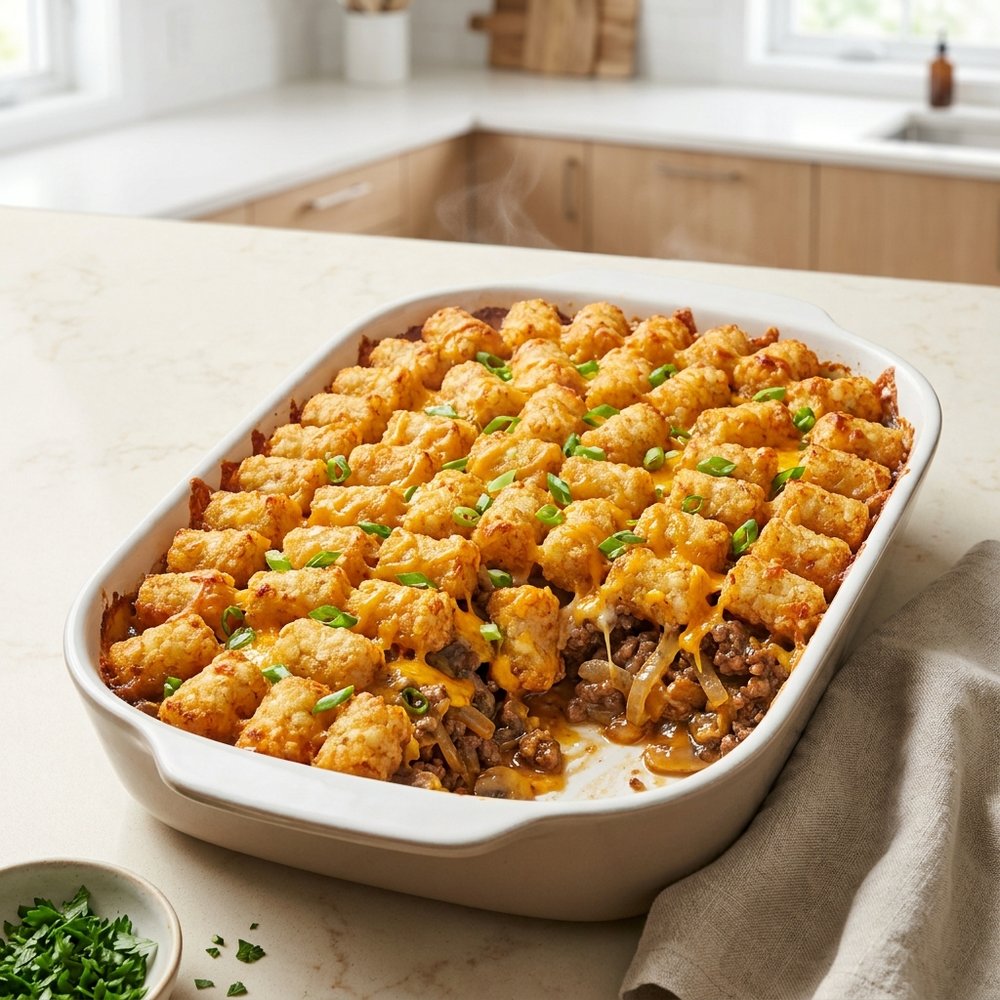 Tater Tot Cheeseburger Bake